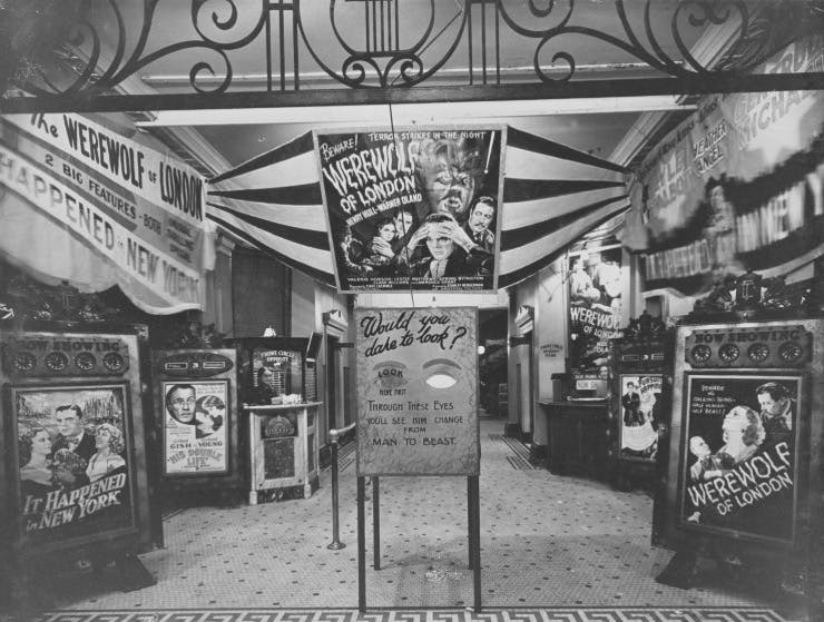 Perth vintage cinemas, Grand Theatre Murray Street Werewolf of London 1935