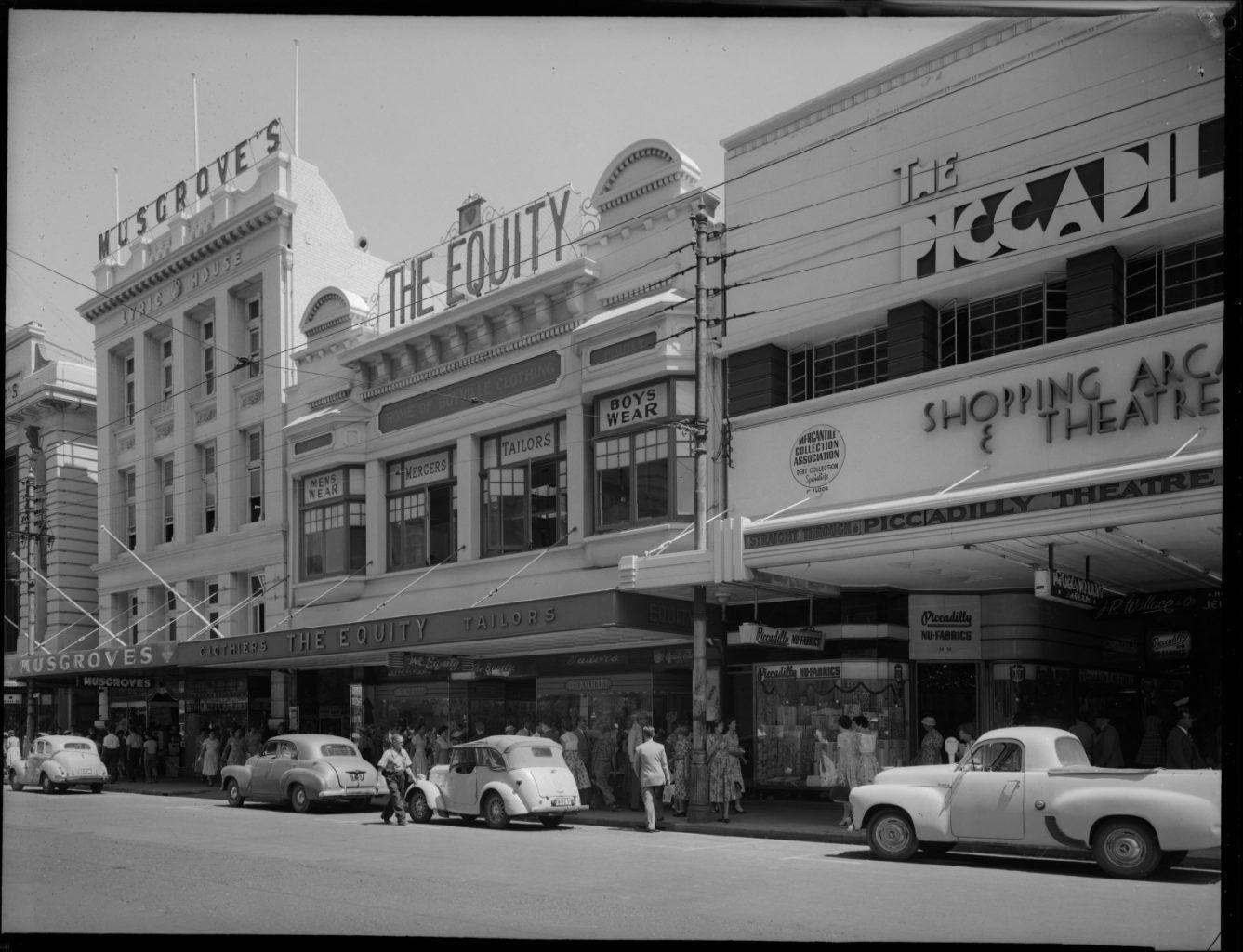 Perth vintage cinemas, Piccadilly Theatre Arcade 1958