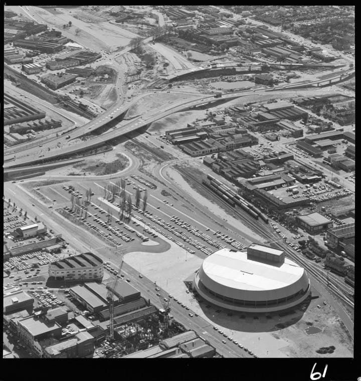 Perth Entertainment Centre aerial 1975