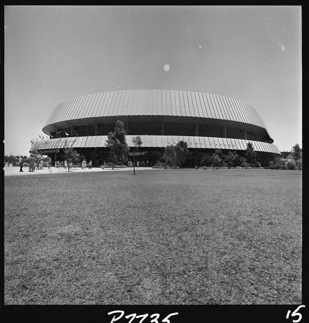 Perth Entertainment Centre lawn 1978