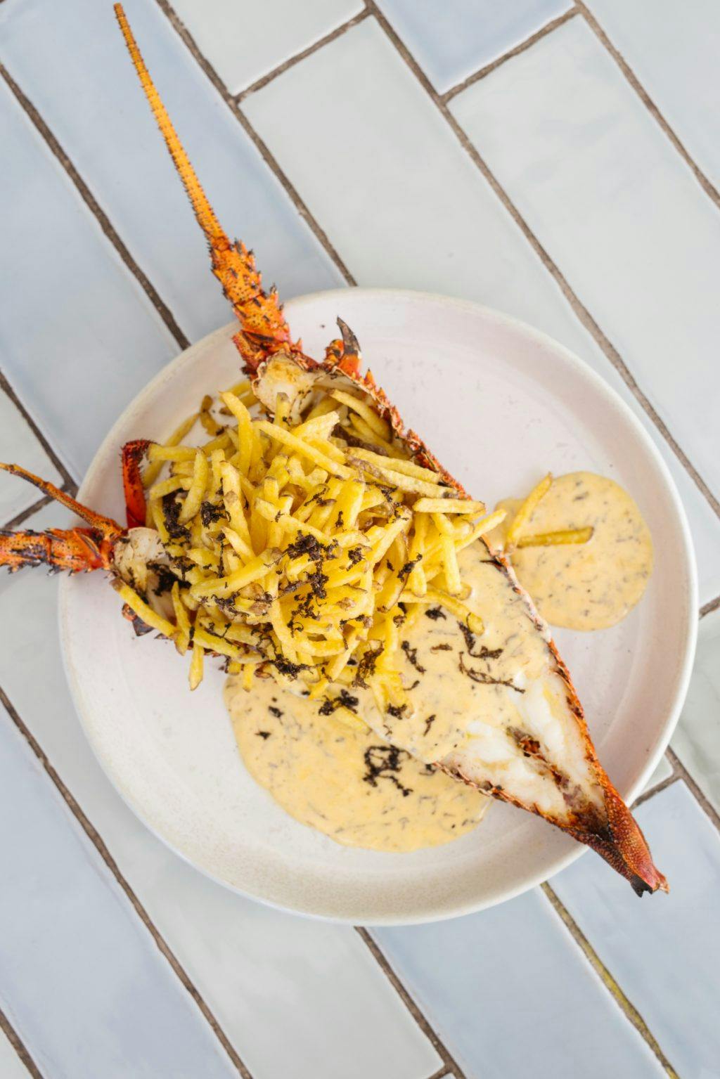 Perth's best truffle dishes, Lobster Frites BIb & Tucker Swanbourne