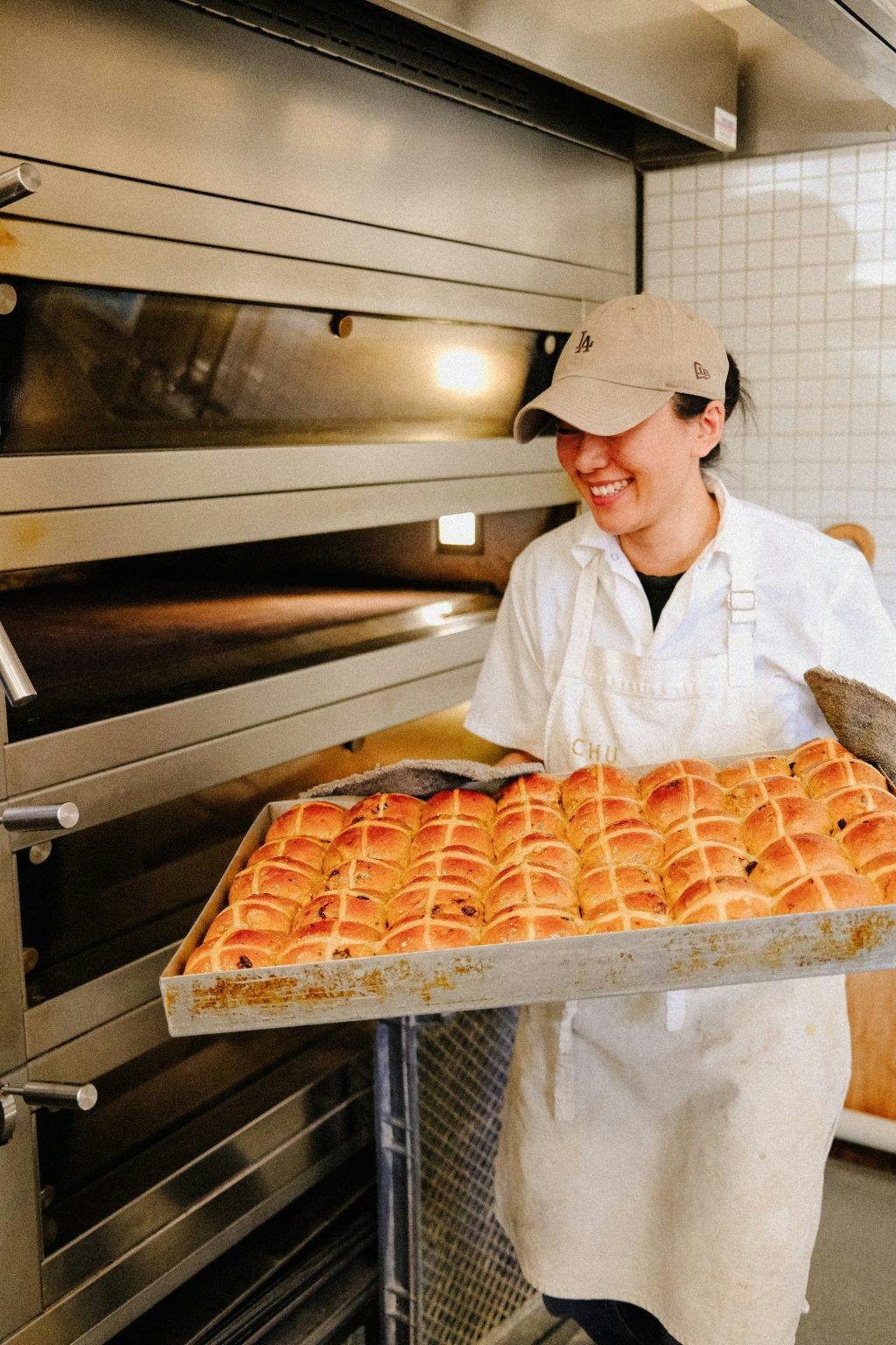 Perth's best hot cross buns, Chu Bakery, Highgate