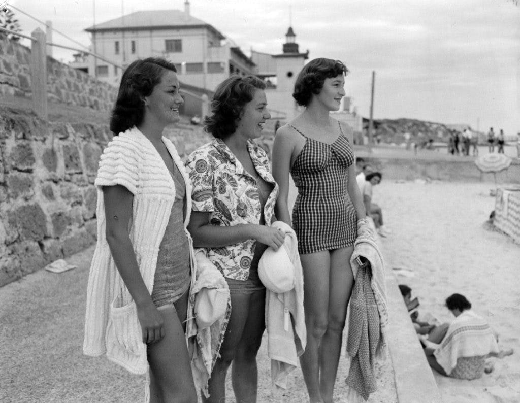 1950 Vintage Beach Photos Cottesloe Beach