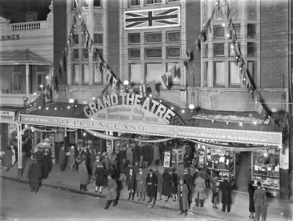 Perth vintage cinemas, Grand Theatre Murray Street 1932