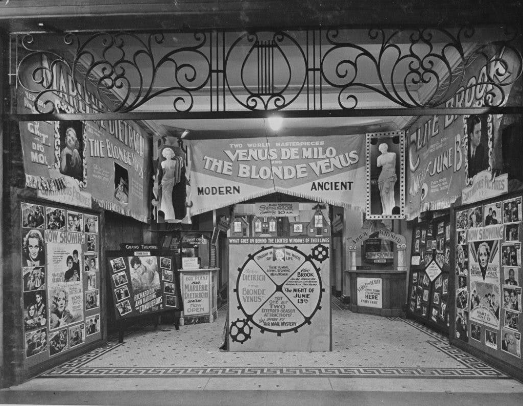 Perth vintage cinemas, Grand Theatre Murray Street Blonde Venus 1937