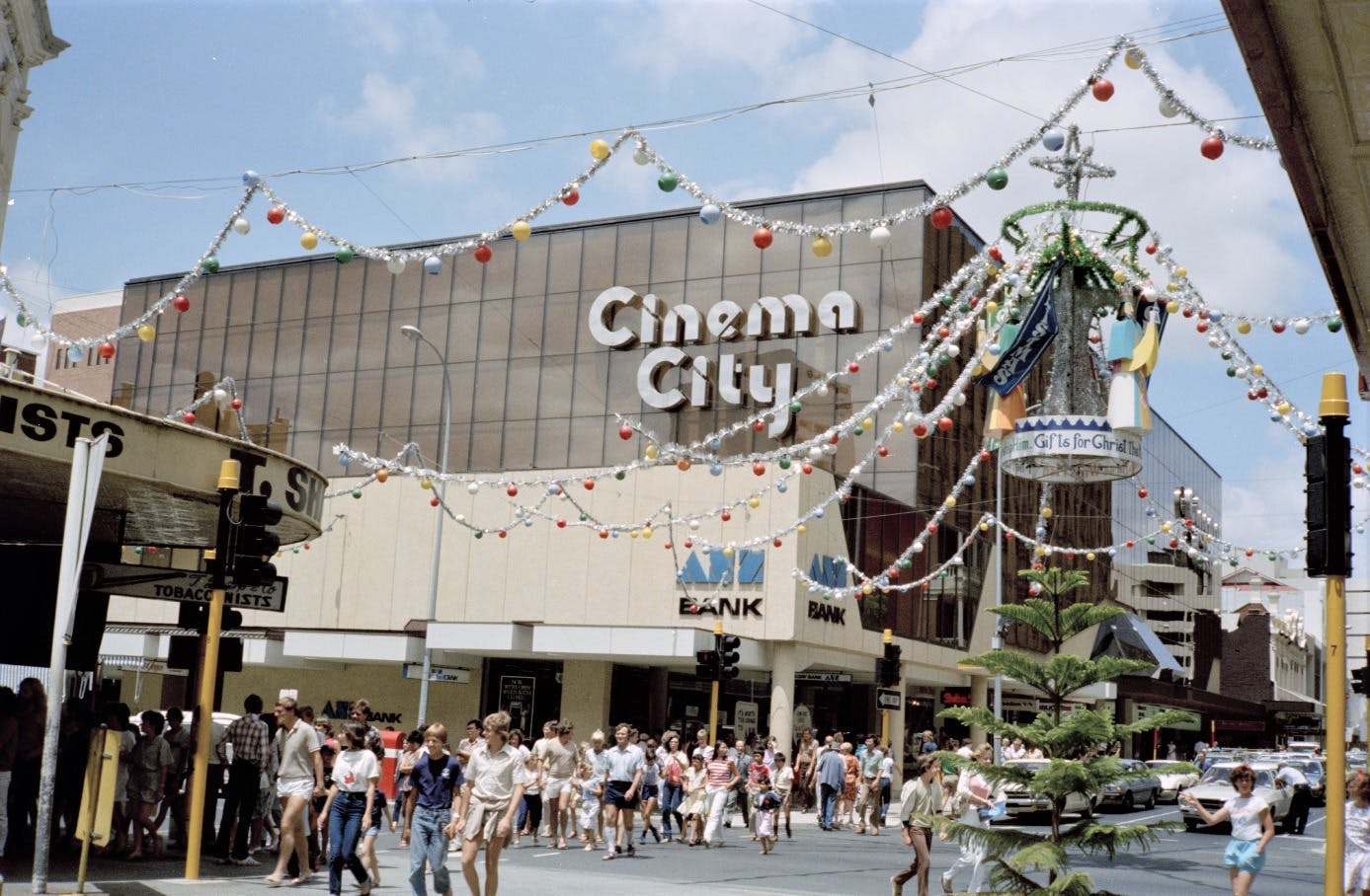 Perth Vintage Christmas Decorations, Barrack Street, Hay Street, Cinema City, 1982