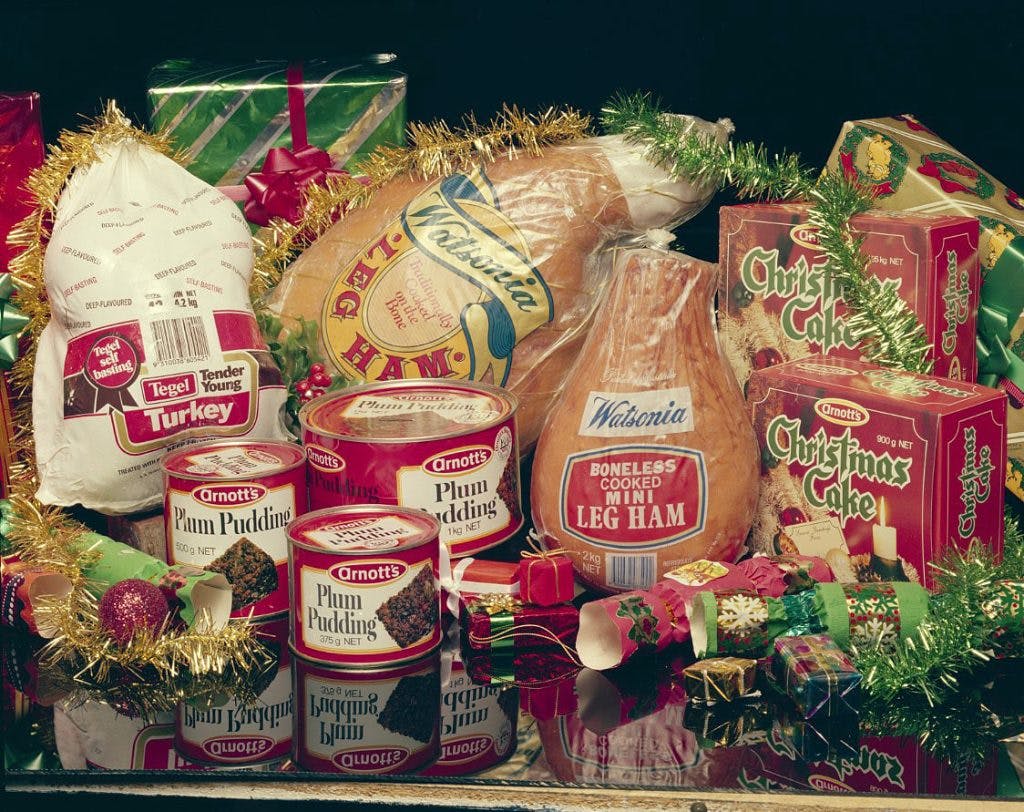 Perth Vintage Christmas display, Foodlands Catalogue 1985