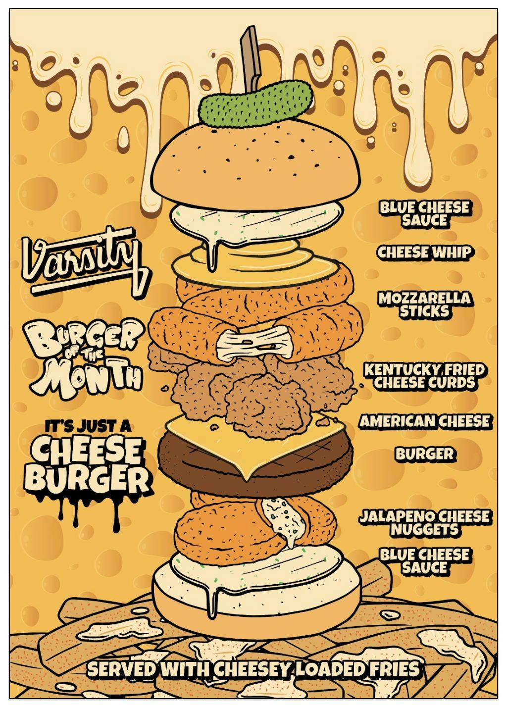Varsity Cheese Burger of the Month